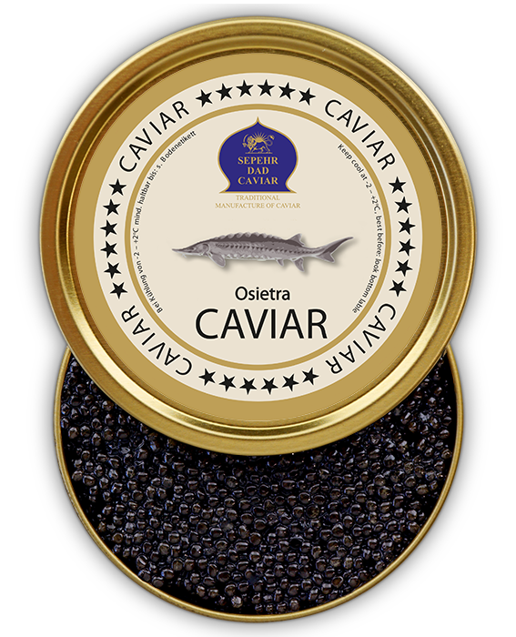 Caviar Dose Aufdruck